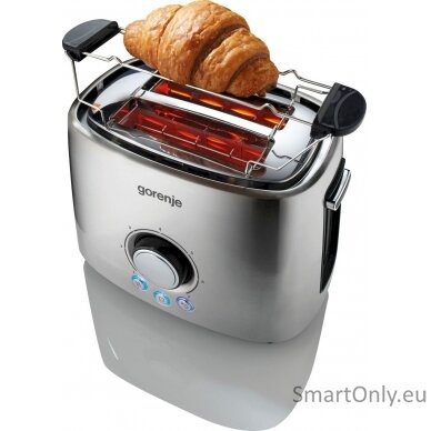 Gorenje Toaster T1000E Power 1000 W Number of slots 2 Housing material  Metal Stainless Steel 2