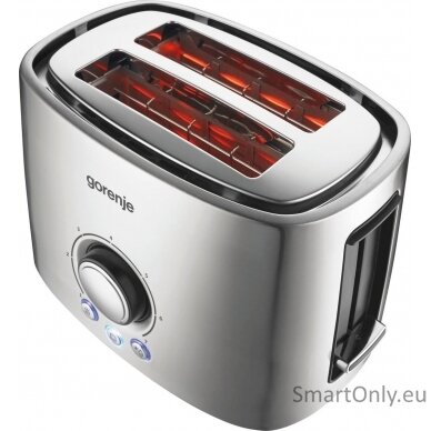 Gorenje Toaster T1000E Power 1000 W Number of slots 2 Housing material  Metal Stainless Steel 1