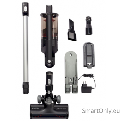 Gorenje Vacuum cleaner Handstick 2in1 SVC252FMBK Cordless operating, Handstick and Handheld, 25.2 V, Operating time (max) 45 min, Black, Warranty 24 month(s), Battery warranty 12 month(s) 6