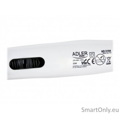 Hair Straightener Adler Warranty 24 month(s), Ceramic heating system, 50 W, White 14