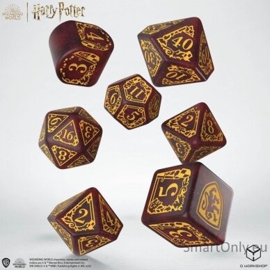 Harry Potter. Gryffindor Modern Dice kauliukų rinkinys (raudonos sp.) 1