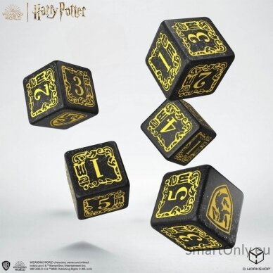 Harry Potter. Hufflepuff Dice & Pouch kauliukų ir maišelio rinkinys 2