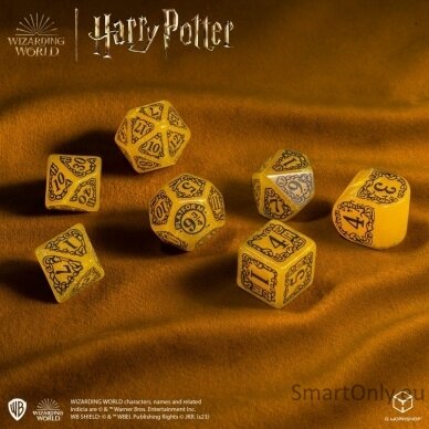 Harry Potter. Hufflepuff Modern Dice kauliukų rinkinys (geltonos sp.) 4