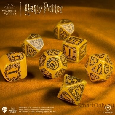 Harry Potter. Hufflepuff Modern Dice kauliukų rinkinys (geltonos sp.) 5