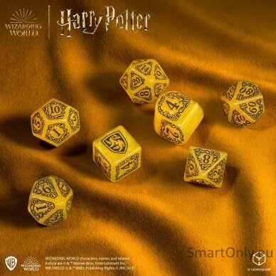 Harry Potter. Hufflepuff Modern Dice kauliukų rinkinys (geltonos sp.) 6