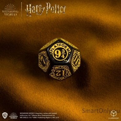 Harry Potter. Hufflepuff Modern Dice kauliukų rinkinys (juodos sp.) 2