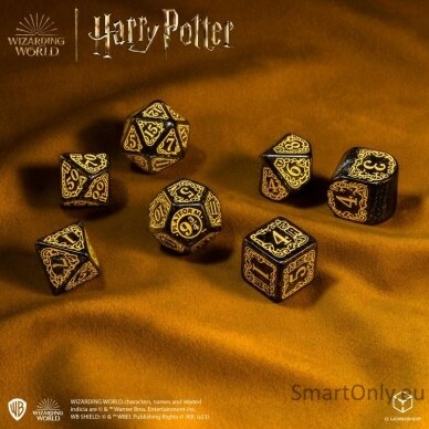 Harry Potter. Hufflepuff Modern Dice kauliukų rinkinys (juodos sp.) 4