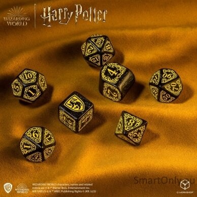 Harry Potter. Hufflepuff Modern Dice kauliukų rinkinys (juodos sp.) 5