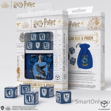 Harry Potter. Ravenclaw Dice & Pouch kauliukų ir maišelio rinkinys