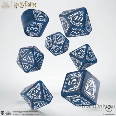 Harry Potter. Ravenclaw Modern Dice kauliukų rinkinys (mėlynos sp.) 1