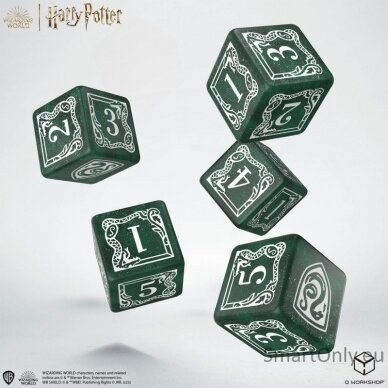 Harry Potter. Slytherin Dice & Pouch kauliukų ir maišelio rinkinys 1