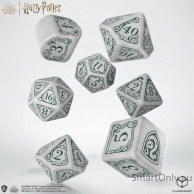 Harry Potter. Slytherin Modern Dice kauliukų rinkinys (baltos sp.) 3