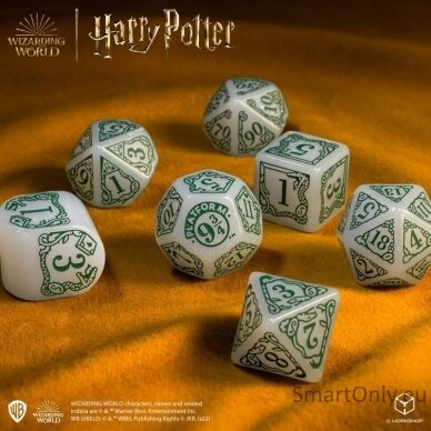 Harry Potter. Slytherin Modern Dice kauliukų rinkinys (baltos sp.) 4