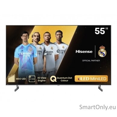 Hisense Mini LED Smart TV | 55U6NQ | 55" | Smart TV | VIDAA OS | UHD | Black 1