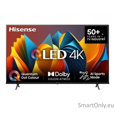 Hisense QLED Smart TV | 50E7NQ | 50" | Smart TV | VIDAA OS | UHD | Black 1