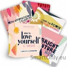 How to Love Yourself afirmacijų kortelės Hay House