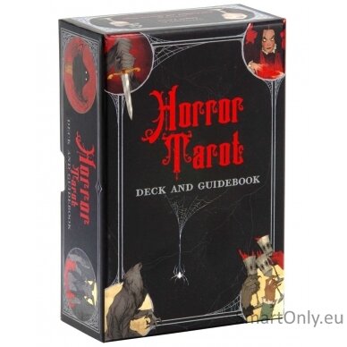 Horror Taro kortos ir vadovas Insight Editions 9