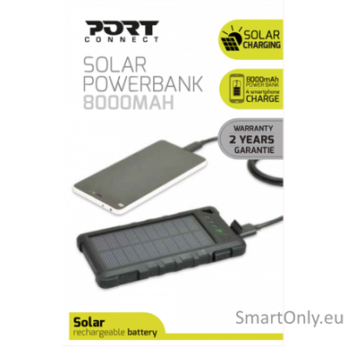 Port Connect Solar Power Bank Battery