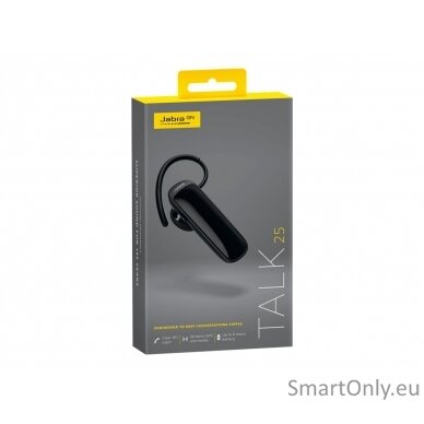 Jabra Talk 25 SE Hands free device Noise-canceling 8.6 g Black Volume control 4