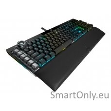 Keyboard | K100 RGB | Mechanical Gaming Keyboard | Wired | Nordic | Black | USB Type-A | CORSAIR OPX Optical-Mechanical