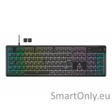 Keyboard | K55 CORE RGB | Gaming Keyboard | Wired | Nordic | Black | USB Type-A | Rubber Dome