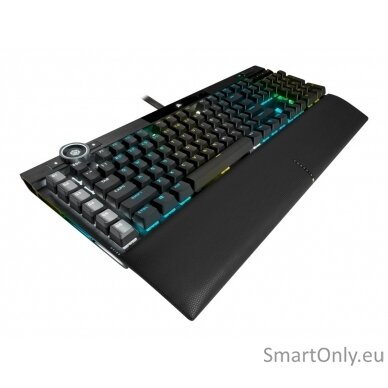 Keyboard | K100 RGB | Mechanical Gaming Keyboard | Wired | Nordic | Black | USB Type-A | CORSAIR OPX Optical-Mechanical