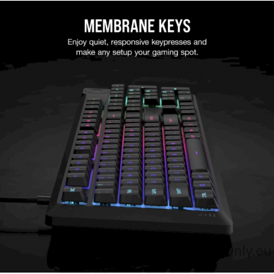 Keyboard | K55 CORE RGB | Gaming Keyboard | Wired | Nordic | Black | USB Type-A | Rubber Dome 6