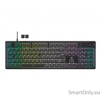 Keyboard | K55 CORE RGB | Gaming Keyboard | Wired | Nordic | Black | USB Type-A | Rubber Dome