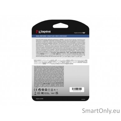 Kingston DC600M | 3840 GB | SSD form factor 2.5" | Solid-state drive interface SATA Rev. 3.0 | Read speed 560 MB/s | Write speed 530 MB/s 3