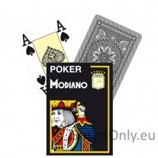 Kosmetinis defektas Modiano Poker  žaidimų kortos (juodos)