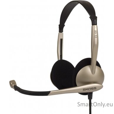 Koss Headphones CS100 Wired, On-Ear, Microphone, 3.5 mm, Black/Gold 2