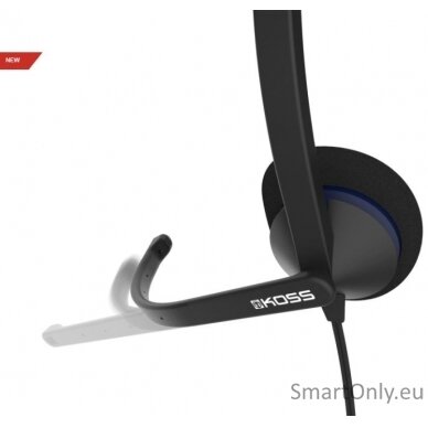 Koss Headphones CS200 USB Wired, On-Ear, Microphone, USB Type-A, Black 1