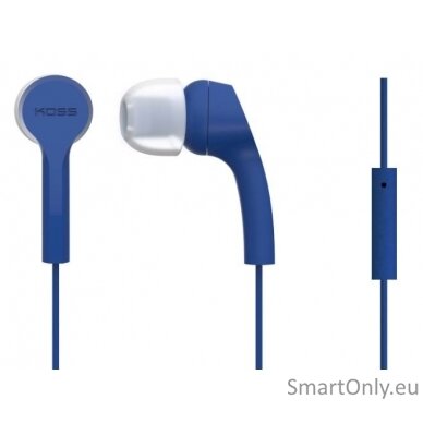 Koss Headphones KEB9iB In-ear, 3.5mm (1/8 inch), Microphone, Blue,