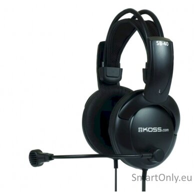 Koss Headphones SB40 Wired, On-Ear, Microphone, 3.5 mm, Black