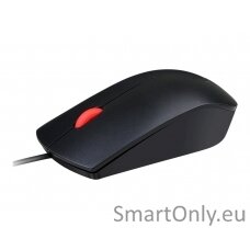 Lenovo Essential USB Wired Mouse, 1600 DPI, 1.8 m, 3 Buttons, Black Lenovo Essential USB Mouse wired Black