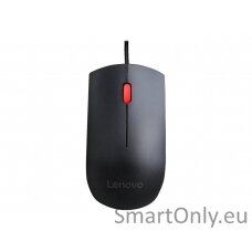 Lenovo Essential USB Wired Mouse, 1600 DPI, 1.8 m, 3 Buttons, Black Lenovo Essential USB Mouse wired Black