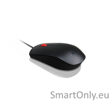 Lenovo Essential USB Wired Mouse, 1600 DPI, 1.8 m, 3 Buttons, Black Lenovo Essential USB Mouse wired Black