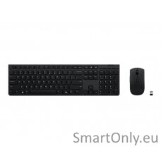 Lenovo Professional Wireless Rechargeable Keyboard and Mouse Combo Keyboard and Mouse Set Wireless Mouse included Estonia Grey Bluetooth