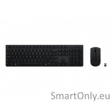 Lenovo Professional Wireless Rechargeable Keyboard and Mouse Combo Nordic Keyboard and Mouse Set Wireless Mouse included NORD Wireless connection Grey Bluetooth