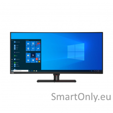 Lenovo ThinkVision P40w-20 39.7 ", IPS, WUHD, 21:9, 4 ms, 300 cd/m², Black, Ethernet port, 75 Hz, 1x Thunderbolt 4 cable (40Gbps), DisplayPorts quantity 1xDP1.4, 5120 x 2160, 4x USB 3.2 Gen 1 Type-A, 1x USB-C 3.2 Gen 1, HDMI ports quantity 1