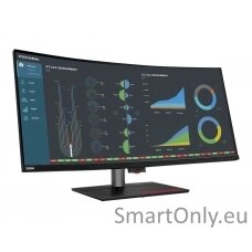 Lenovo ThinkVision P40w-20 39.7 ", IPS, WUHD, 21:9, 4 ms, 300 cd/m², Black, Ethernet port, 75 Hz, 1x Thunderbolt 4 cable (40Gbps), DisplayPorts quantity 1xDP1.4, 5120 x 2160, 4x USB 3.2 Gen 1 Type-A, 1x USB-C 3.2 Gen 1, HDMI ports quantity 1