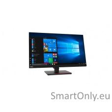 Lenovo ThinkVision T27q-20 27 ", IPS, 2560 x 1440 pixels, 4 ms, 350 cd/m², 1 x HDMI 1.4, 1 x DP 1.2, 4 x USB 3.1 Gen1, 1 x USB 3.1 Gen1