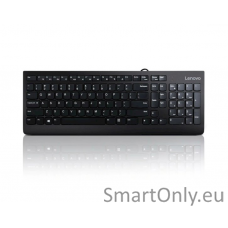 Lenovo USB Keyboard 300 Standard Wired Complete ergonomic design. Spill resistant keys with board drain. Concaved key caps fitted for your fingertips. EN 1.8 m Black