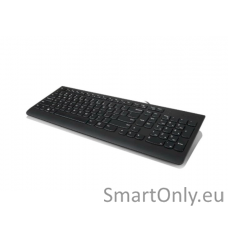 Lenovo USB Keyboard 300 Standard Wired Complete ergonomic design. Spill resistant keys with board drain. Concaved key caps fitted for your fingertips. EN 1.8 m Black