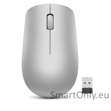 Lenovo Wireless Mouse 530 2.4 GHz Wireless via Nano USB Optical Mouse 1 year(s) Platinum Grey