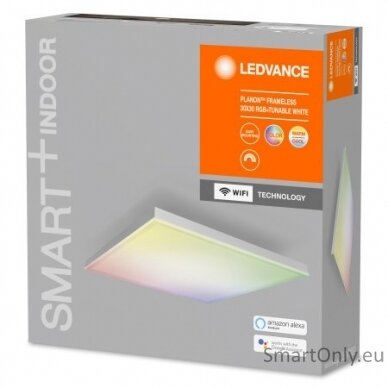 Ledvance SMART+ WiFi Planon Frameless Square  RGBW  20W 110° 3000-6500K 300x300mm, White