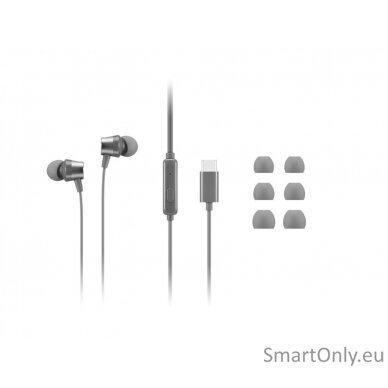 Lenovo | 300 USB-C In-Ear Headphone | GXD1J77353 | Built-in microphone | Wired | Grey 1