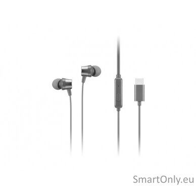 Lenovo | 300 USB-C In-Ear Headphone | GXD1J77353 | Built-in microphone | Wired | Grey 3