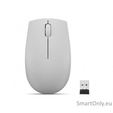 Lenovo 300 Wireless Compact Mouse (Arctic Grey) with battery Lenovo 4