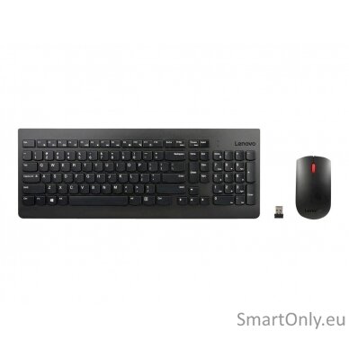 Lenovo Essential Essential Wireless Keyboard and Mouse Combo - US English with Euro symbol Keyboard and Mouse Set Wireless Mouse included US Numeric keypad Black Wireless connection 2